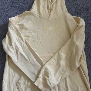 Preowned Yellow Adidas Hoodie Large
